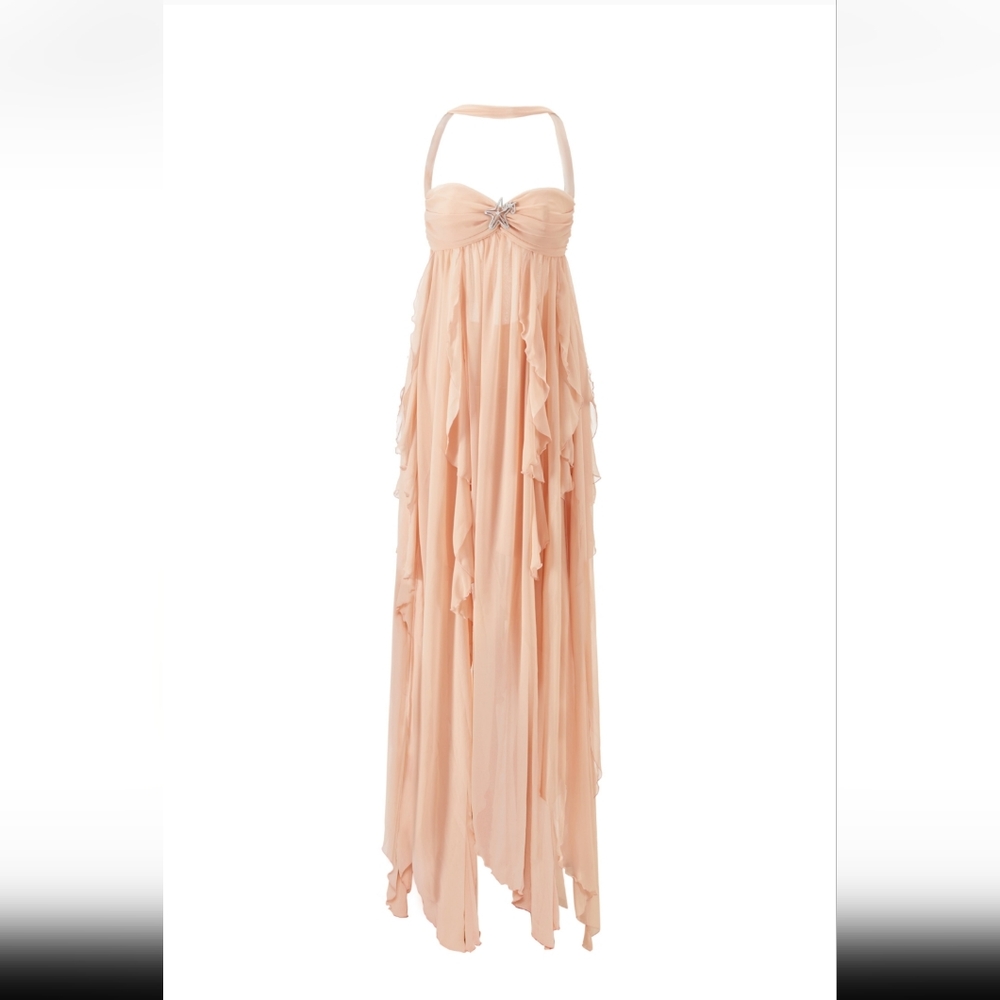 Peach maxi dress